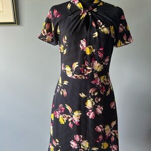 Banana Republic Mock-neck floral dress